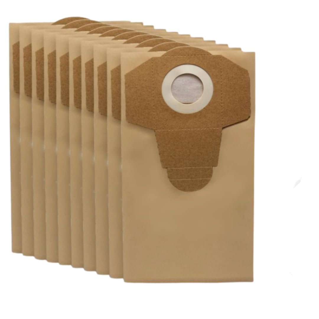 FIND A SPARE 10x Paper Dust Bags To Fit Lidl Parkside Wet & Dry 15L 20L PNTS Series 33544 UK Vacuum Cleaner