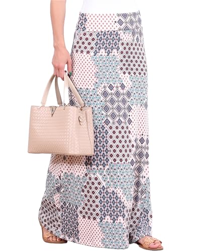 Image of Popana Long Maxi Skirt for Women, Flowy Long Skirts for Women | High Waisted Soft Trendy Rayon, Sundress Convertible Skirt, Long Length Bodycon Maxi Skirt, Petite and Plus Size