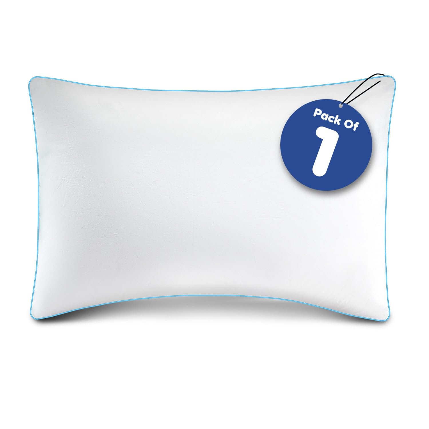 GC GAVENO CAVAILIA 300 Thread Count Water Pillow 1 Pack | Adjustable Water Pillow for Sleeping Neck & Shoulder Pain Relief, Cotton Pillow Cover | Washable Side Sleeper Waterbase Support Pillow,50x70cm