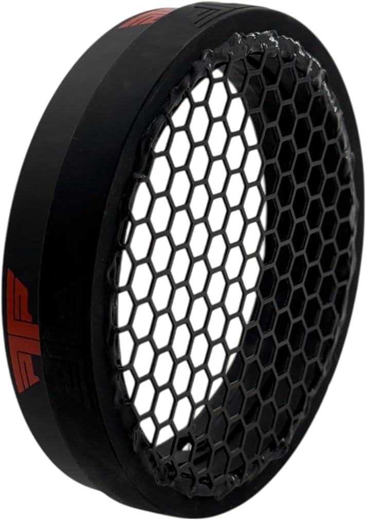 PTP Inlet Shield Set - Turbo High Flow Performance Mesh Filter - Black (HexGrid Pro Velocity Stack, 4.00")