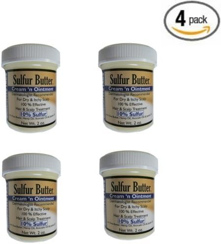 4 Pack - Sulfur Butter Creme 'N Ointment by Sulfur Butter