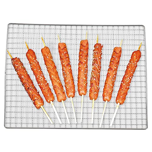 Grille de barbecue en Fer Grille de barbecue Grille de cuisson Filet de cuisson Grille de cuisson Camping Pique-nique Tapis de grill barbecue réutilisable