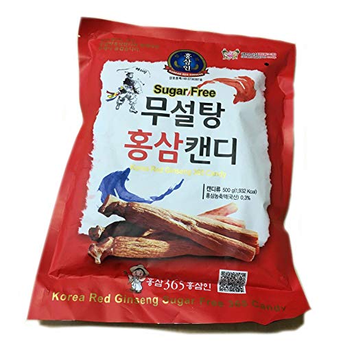 [LENITH] HongSamIn Korean Premium Red Ginseng Candy Sugar Free 500g (17.6 oz) / Hongsam Candy / Hard Candy