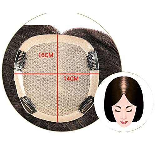 Topper a corona con clip, 100% veri capelli umani
