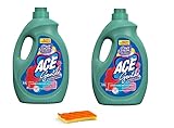 Ace Gentile Lavanda e Muschio Bianco Candeggina Delicata per Colorati 2 x 2,3 L + Spugna Omaggio Kit Gallik – Smacchiante Igienizzante Bucato