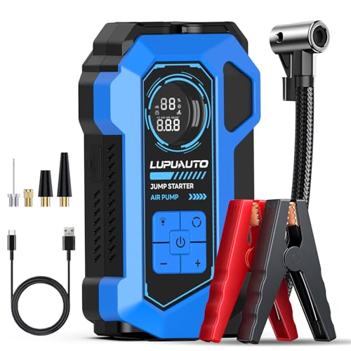 4000A Portable Jump Starter with 160PSI Air Compressor, Car Jump