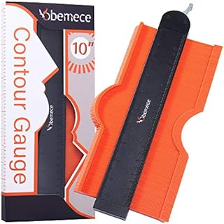 Bemece Contour Gauge, Profile Tool with Lock, Precisely Copy Irregular Shape Duplicator for Welding Woodworking Tracing 10 Inch