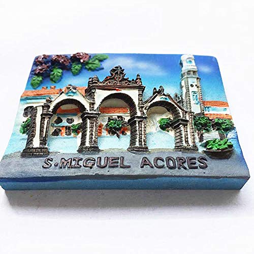 Imán decorativo 3D Azores Portugal 6.2x4.7 cm miniatura 5