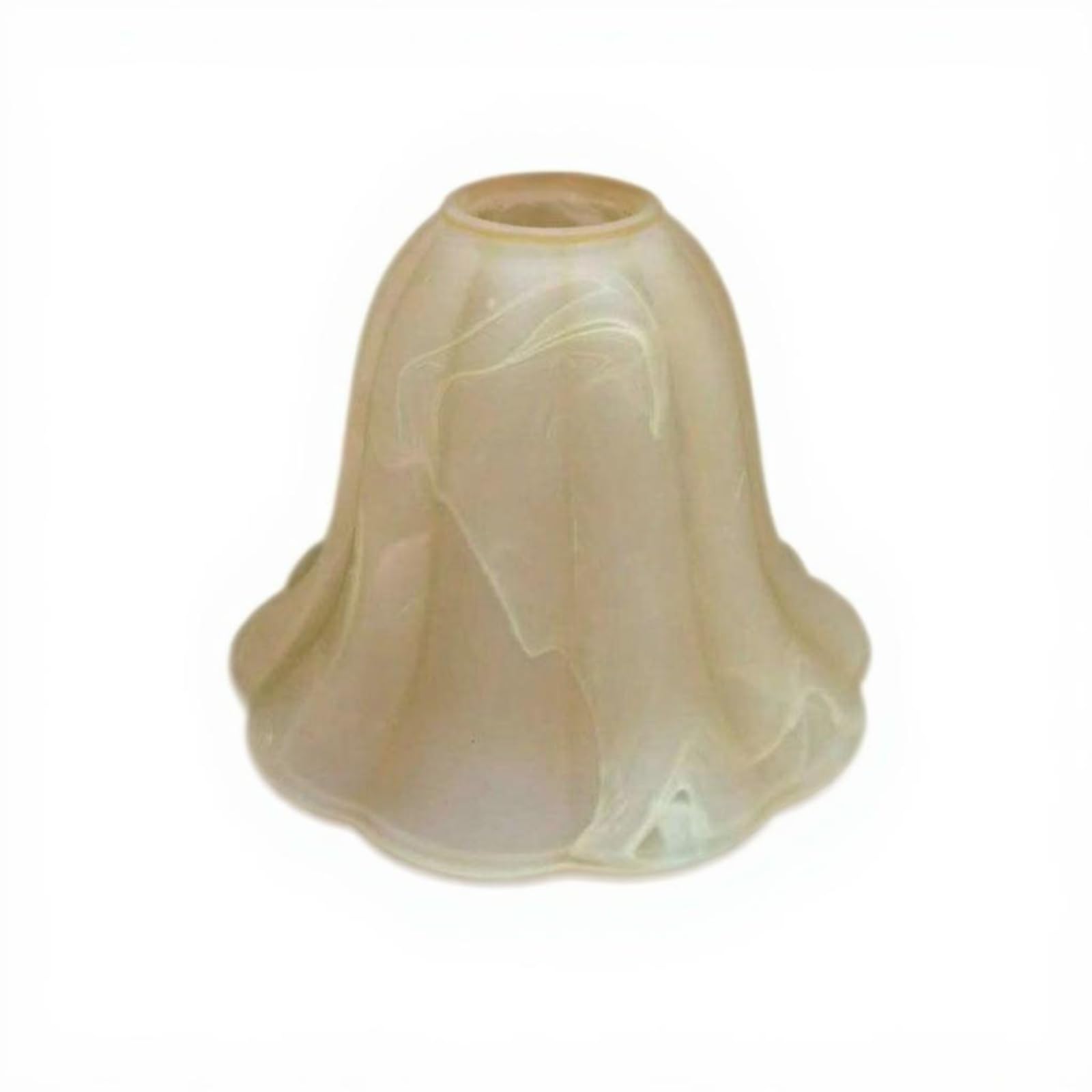Frosted Glass Light Fixture Shade, E27 Screw Base, Hanging Light Cover, Living Room, Decorative Tea 18x12.4cm-image-18