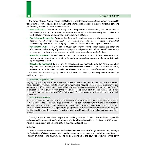 Image of Governance in India Book For UPSC CSE 2023 (1st Edition) by Study IQ | Governance in India Book UPSC Edition