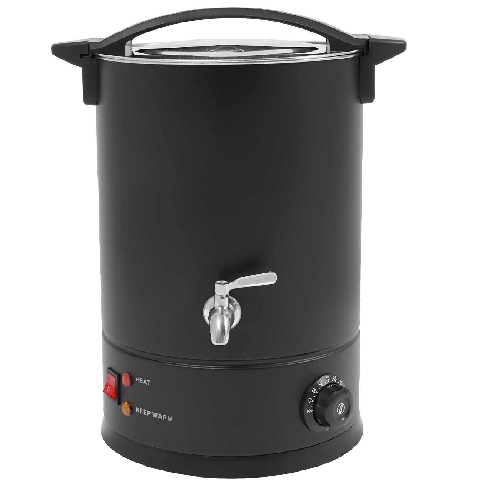 Electric Wax Melter for Candle Making, Soy Wax Melting Pot with Spout, 3.09Gal Large Capacity Wax Melting Machine, Stainless Steel DIY Candle Making Kit, Commercial Beeswax Candle Maker (Black)