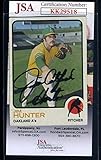 Jim Catfish Hunter JSA Coa Autograph 1973 Topps Hand Signed - Baseball Slabbed Autographed Cards