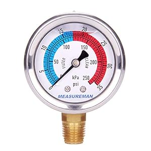 Measureman 5,1 cm Poolfilter-Manometer