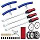 Cartlant 33x Reifenheber Set, Montierhebel Reifen Motorrad Werkzeug mit 3X Reifenmontierhebel, 3X Rad Felge Protektoren, Tire Spoons Lever Reifenwechselset Reifen für Motorrad Fahrrad MTB
