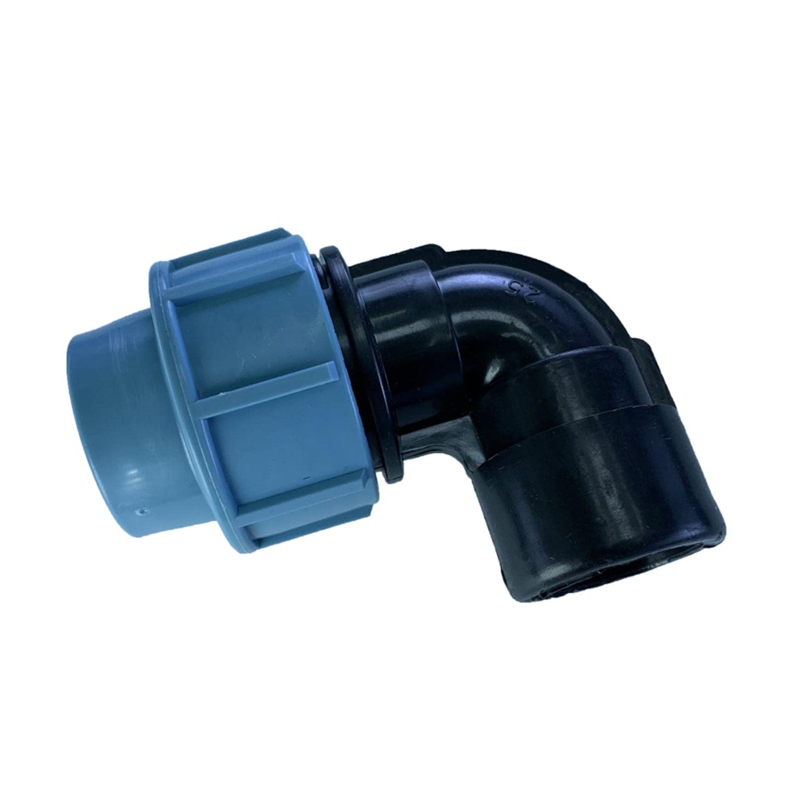 IVELECT PE Male/Female Thread Tube Fittings Water Pipe Plumbing Fittings Parts 90Degree Female 25mm