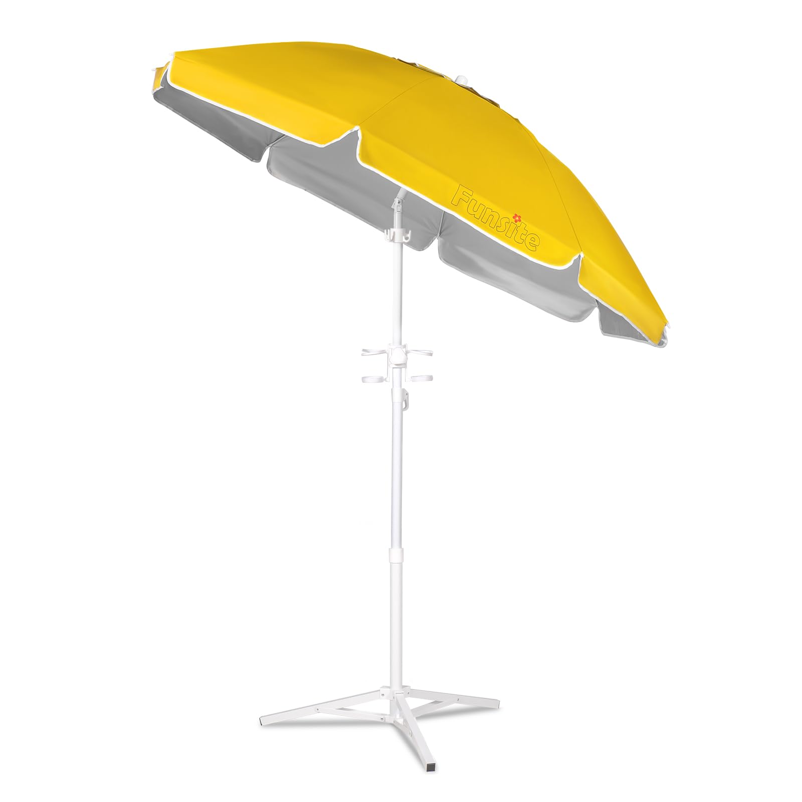 Photo 1 of Funsite 6.5ft Portable Beach Umbrella - Yellow