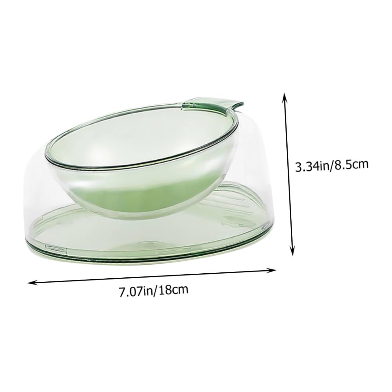 BESPORTBLE Raised Dog Bowl Bevelled Edge Pet Bowl for Cats Dogs Plastic Pet Food Dish