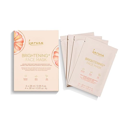 Miniatura 97 de Karuna Hojas de mascarilla Brightening+, cuidado facial y de belleza de la piel esencial para iluminar la piel y reducir la hiperpigmentación