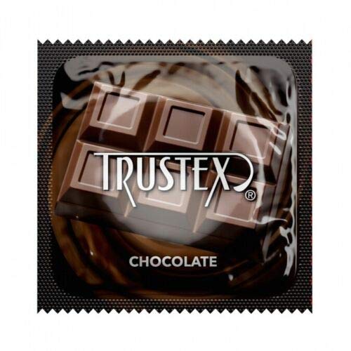 Trustex Neapolitan Flavors With Silver Lunamax Pocket Case, Chocolate, Strawberry, And Vanilla Flavored Latex Condoms-24 Count #TOP4