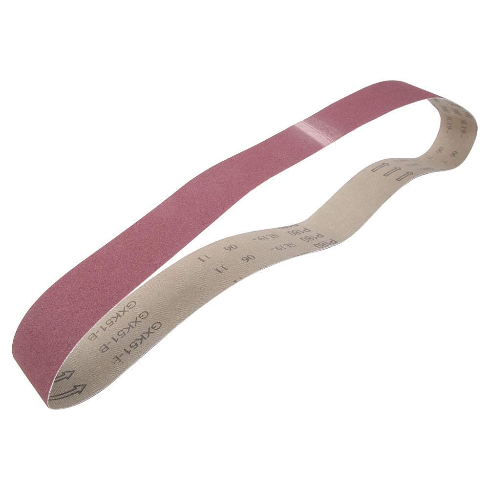 Lot de 10 courroies abrasives abrasives circulaires en oxyde d'aluminium GXK51 – B pour le travail du bois, le meuble, le polissage avec une haute efficacité de meulage (120#) durable et tendance