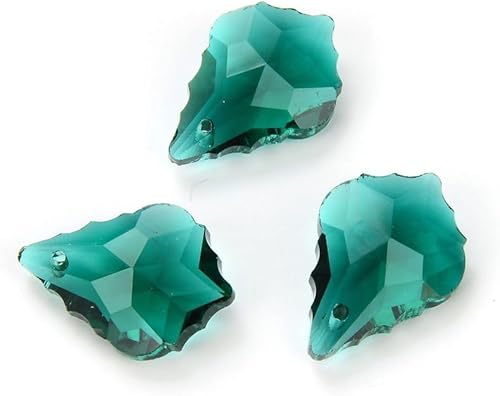 20pcs Checa Faceted Cristal Barroco Candelabro Colgante gota Perlas Sueltas Atrapasoles 0.866 in Mayo Piedra de nacimiento verde esmeralda para DIY