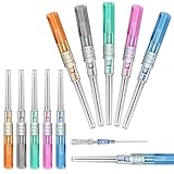 Catheter Piercing - Autdor 10Pcs Mixed Catheter 14G 16G 18G 20G 22G IV Catheter Ear Nose Piercing Hollow for Lip Tongue Belly Cartilage Piercing Kit Piercing Supplies