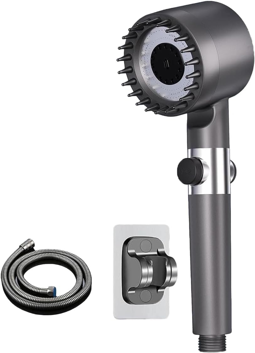 Pommeau de douche intelligent haute pression avec filtre anti-tartre et tuyau de 1.5m