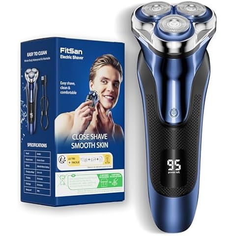 FitSan Wet & Dry Electric Razor with Trimmer Cover