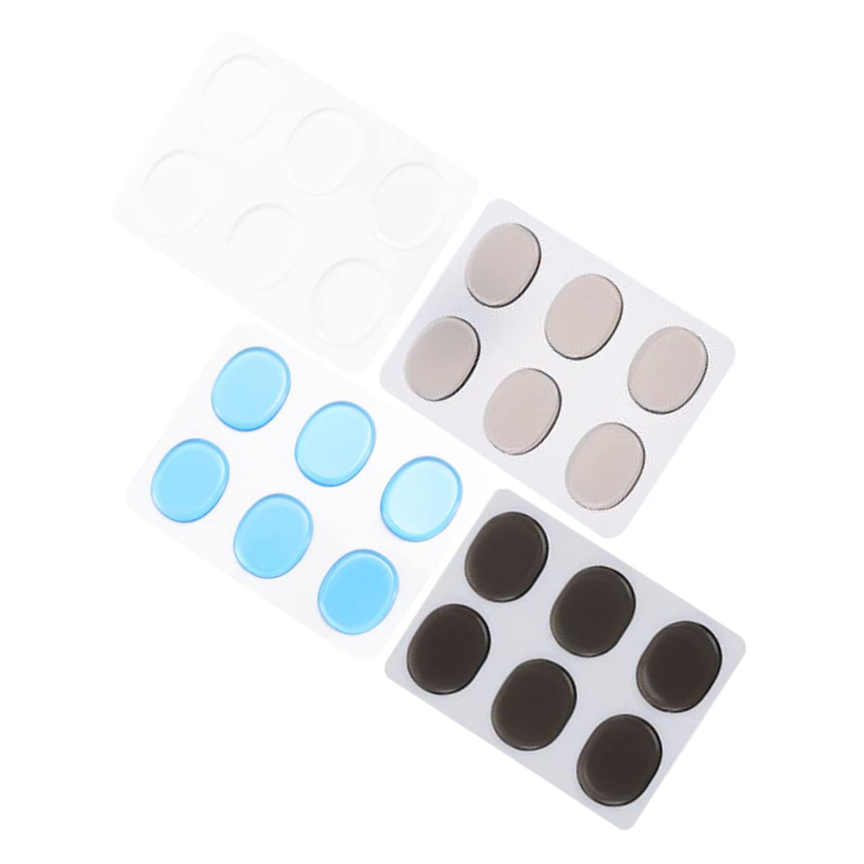 Abaodam 20fogli Silenziosi Per Batteria Silicone Adesivi Smorzatori Per Rullante e Grancassa Colori Per Controllo Del Volume e Silenziosa