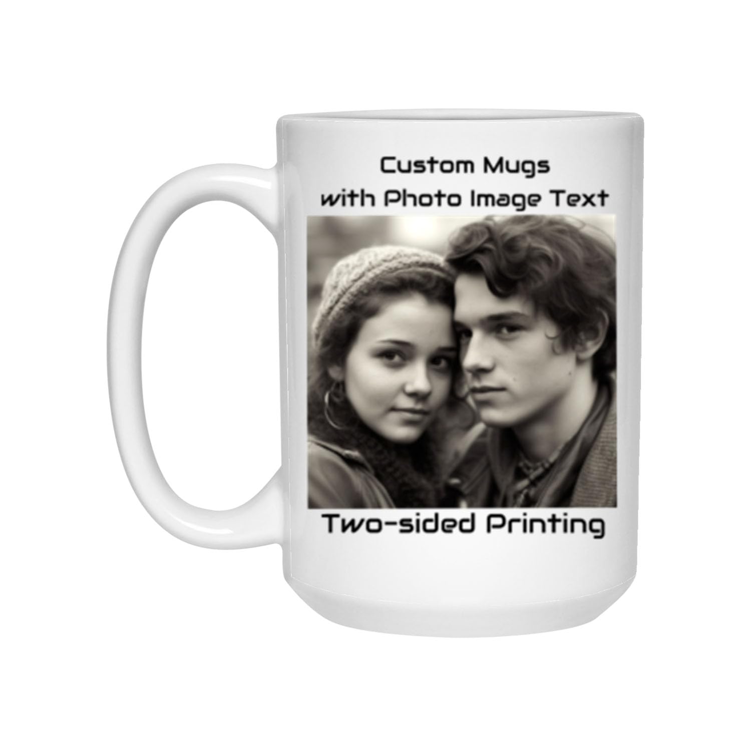 Taza de café personalizada con foto, añade tu imagen, nombre, texto a taza personalizada para amigos, regalo de cumpleaños, aniversario, Halloween, Navidad, vacaciones, 325 ml