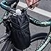 2-Pack for Bike Handlebar Stem Bag with Thermal Insulation and Mesh Pocket, Water Bottle Holder for, Shock Absorbent Faux Leather Bag, Black