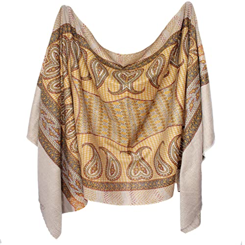 Buy PELO Winter Warm Woolen Shawl Stole/ Scarf /Kashmiri Plain Shawl