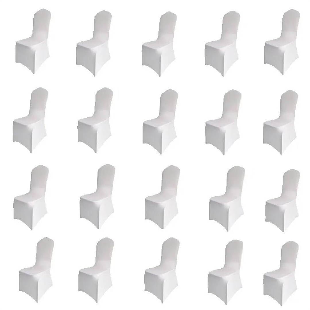 NMVAWIPT Spandex Wedding Hotel Restaurant Ceremony Chair Covers - Universal Fit, Non-Slip, Stylish Event & Home Decor Slipcovers(20pcs Chair Cover)