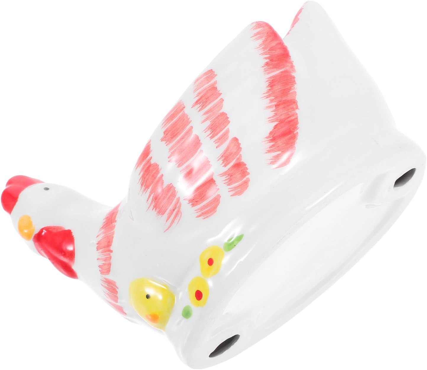 UKCOCO Vintage Ceramic Rooster Egg Cup Soft Boiled Eggs Holder with Crackle Glaze Design Odor-resistant and Resistant to Breakage for Easter Breakfast Table