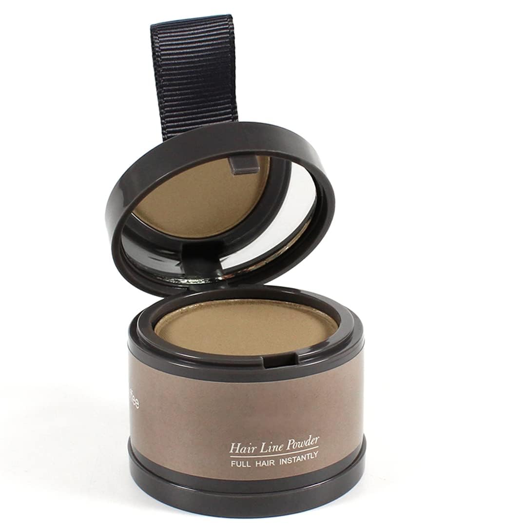 gowwim (Light-Cafe) - Hairline Powder, Hair Root Dye, Instantly Hair Colour Shadow Cover Grey Hair Root, Hair Touch-Up, Thin Hair Powder 4g