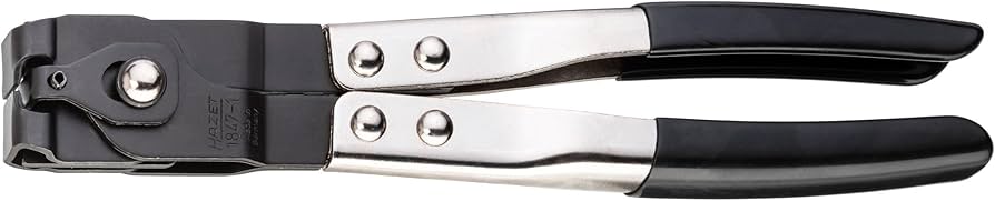 HAZET 1847-1 230 mm Pliers for Axle Boot Clamps - Nickel-Plated