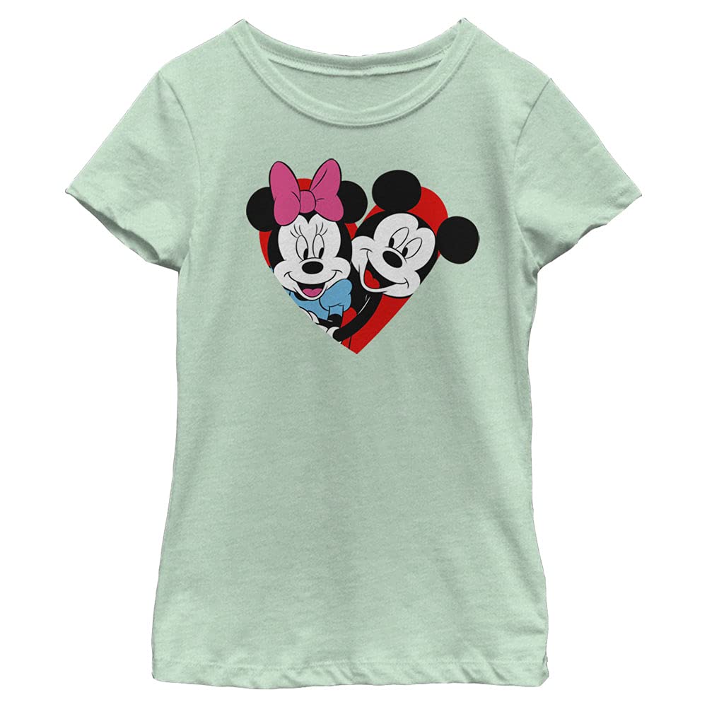Disney Girls' Mickey Minnie Heart