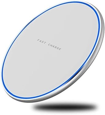 15W Wireless Charger Fast Charging Pad Compatible with Sonim XP Pro, Slim Quick Charge White