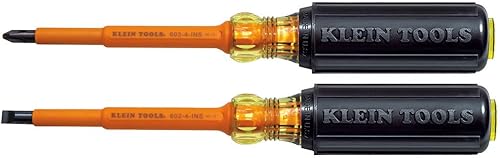 Klein Tools 33532INS desarmadores aislados, 4 pulgadas (2 unidades)