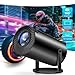 Imagen de Oyajia CY300 Mini Proyector 4K 1080P con WiFi 6 Bluetooth proyector con soporte giratorio de 180 ° proyector portátil para el hogar y al aire libre para Android