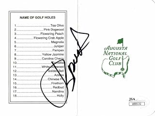 Jordan Spieth Signed Autograph Augusta National Scorecard Masters Champion - Jsa - Autographed Golf Scorecards