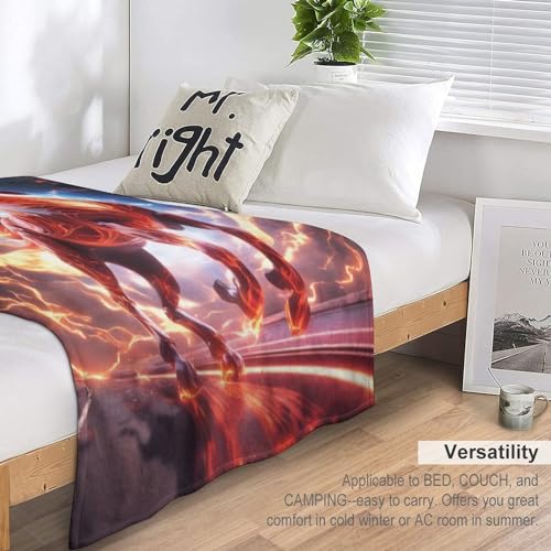 Couverture décoration intérieure thème cheval idée cadeau originale et utile