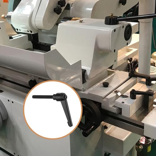 Image of uxcell 4Pcs M8 x 50mm Adjustable Knobs Handle Male Thread Push Button Ratchet Quick Release Locking Rotating Bolt for Lathe Machinery, Black