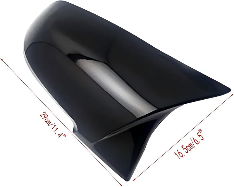GSRECY Fényes Fekete Visszapillantó Tükör Borítás BMW F20 F21 F30 F36 X1 E84 Kompatibilis - M4 Stílusú Autó Külső Tuning Szett (2 db)
