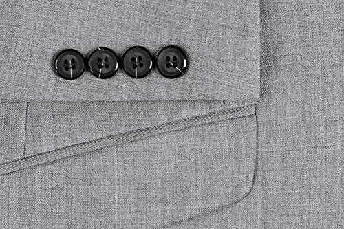 100% Wool Fashion Business Suit Classic Regular Fit Solid Color4