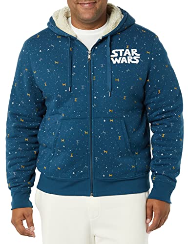 Amazon Essentials Disney | Marvel | Star Wars Men's Sherpa-Lined Full-Zip Hoodie Sweatshirts4