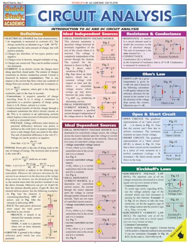 Circuit Analysis QuickStudy Laminated Reference Guide (QuickStudy Academic)