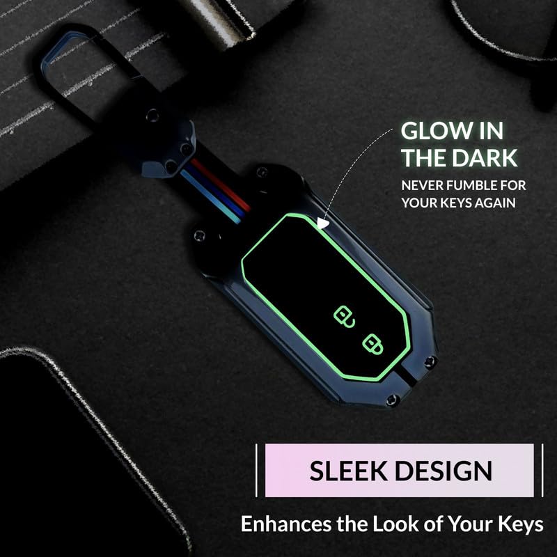 Image of NEODRIFT 'KeyShield' Car Key Cover for Maruti Suzuki XL6 (Shape 2, 02 Buttons) (Durable, Stylish, and 360 Protection)