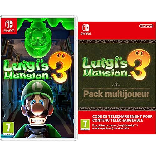 Luigi's Mansion 3 avec pack multijoueur pour Nintendo Switch code de téléchargement