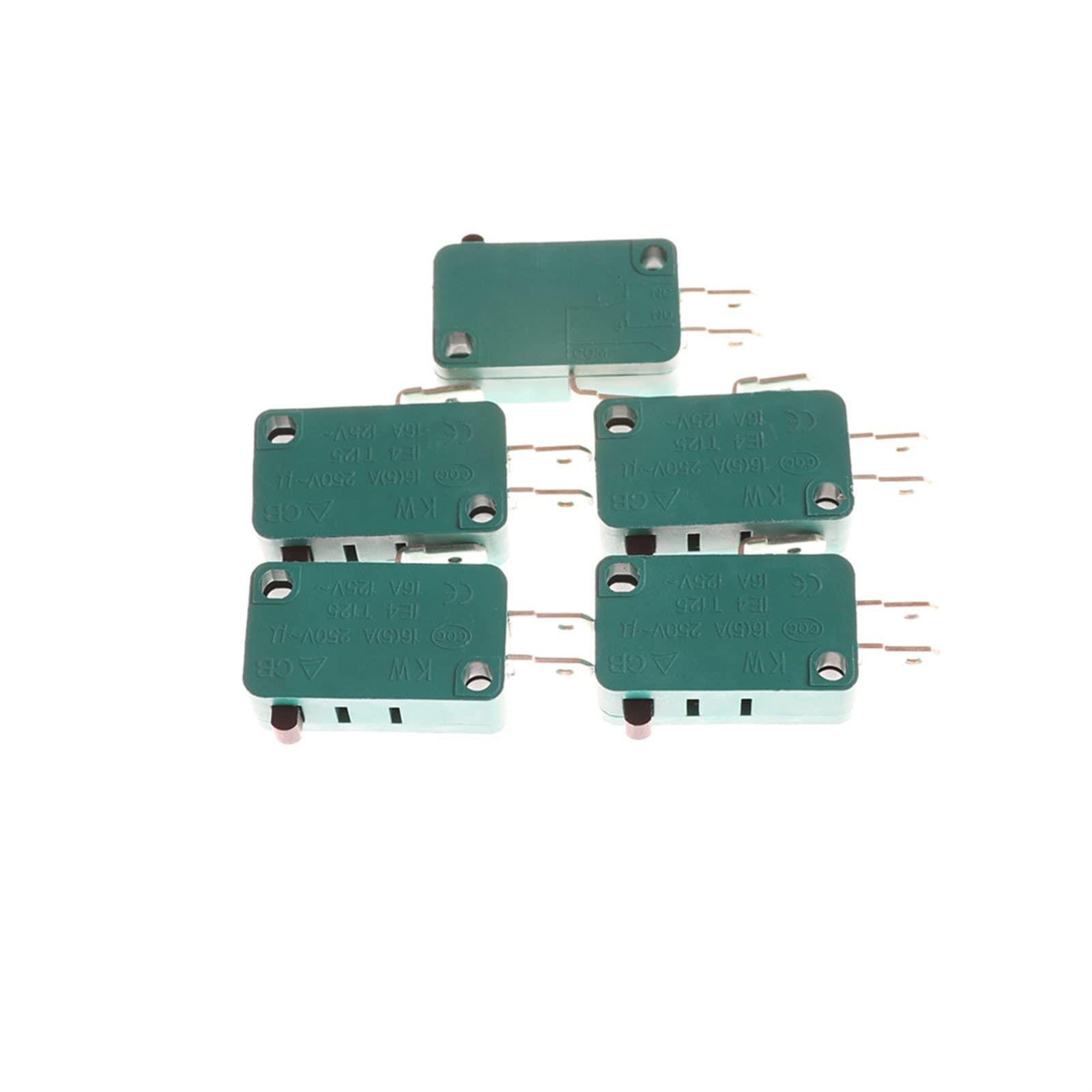 Micro interrupteur de fin de course 16A SPDT à levier Kw7-0 pour circuit électrique, 5pcs